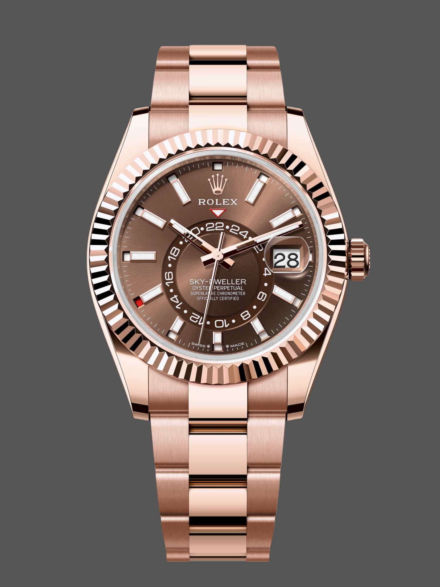 Rolex Sky Dweller 336935 0002 Chocolate Dial Oyster Bracelet 42mm