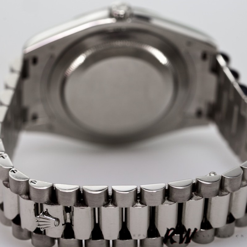 Rolex Day-Date 218206 Ice Blue Diamond Dial Platinum 41MM Mens Replica Watch - Image 5