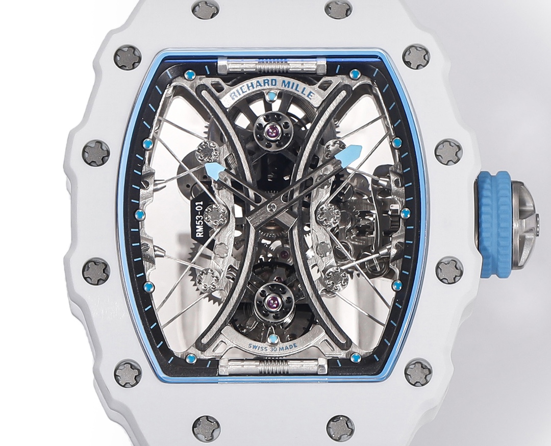 Richard Mille RM053-01 Pablo MacDonough Skeleton Dial White Rubber Strap - Image 3