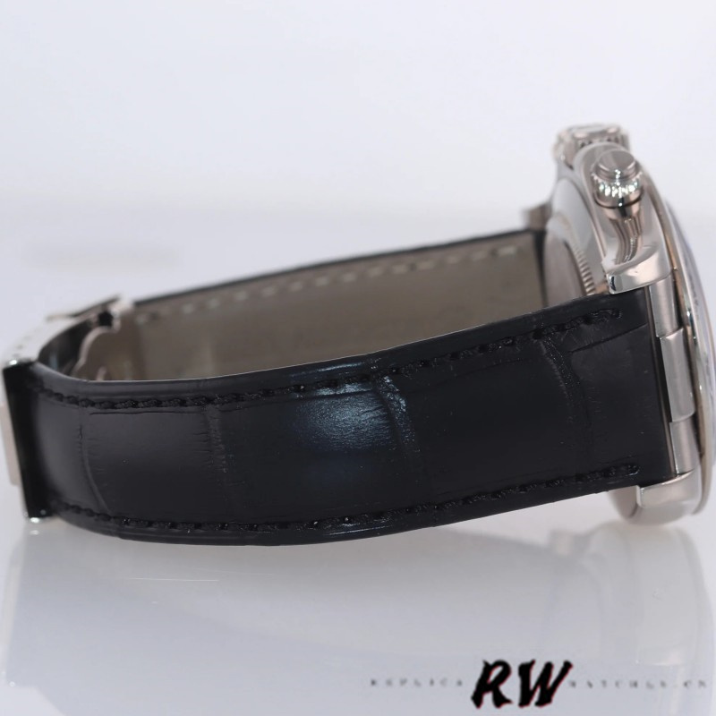 Rolex Daytona 116519 Black Racing Dial Leather strap 40mm Mens Replica Watch - Image 5