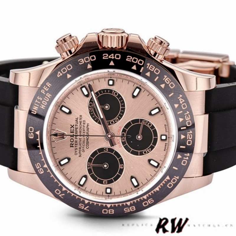 Rolex Cosmograph Daytona 116515LN Black Pink Dial 40mm Mens Replica Watch - Image 14