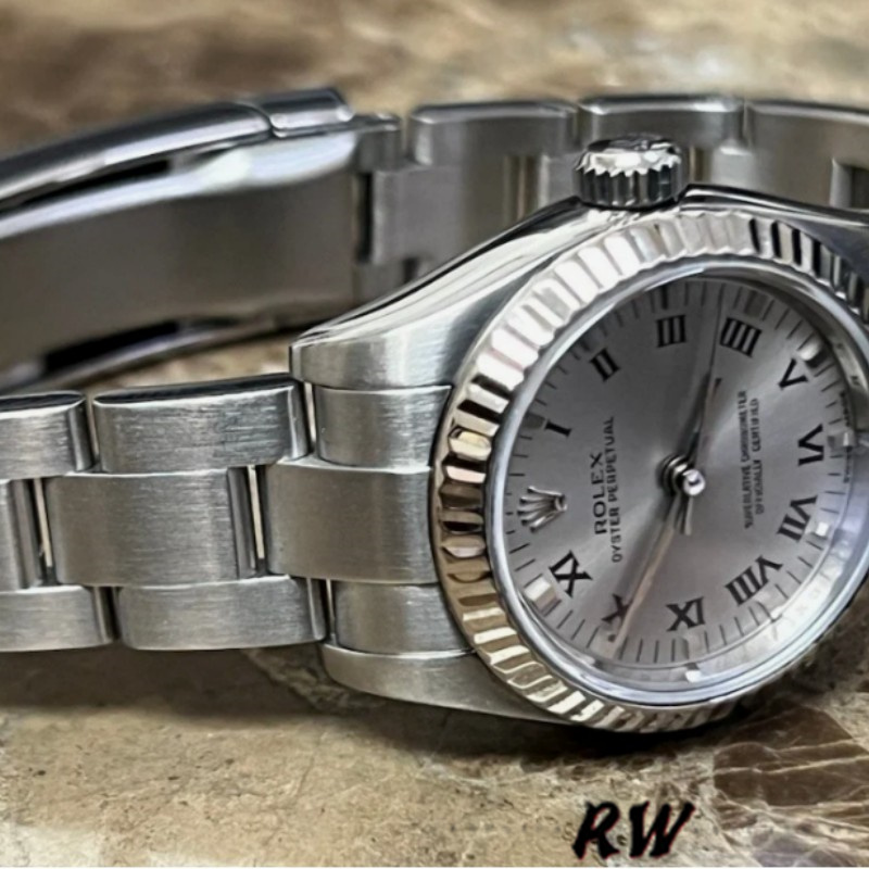 Rolex Oyster Perpetual 176234 Silver Roman Diamond Dial 26MM Lady Replica Watch - Image 3