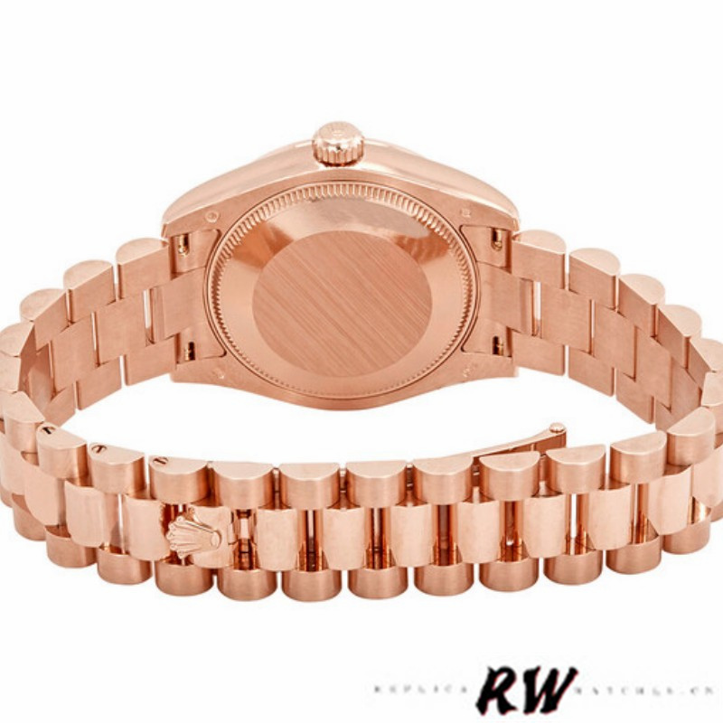 Rolex Datejust 178275 Rose Gold Pink Roman Dial 31mm Lady Replica Watch - Image 6