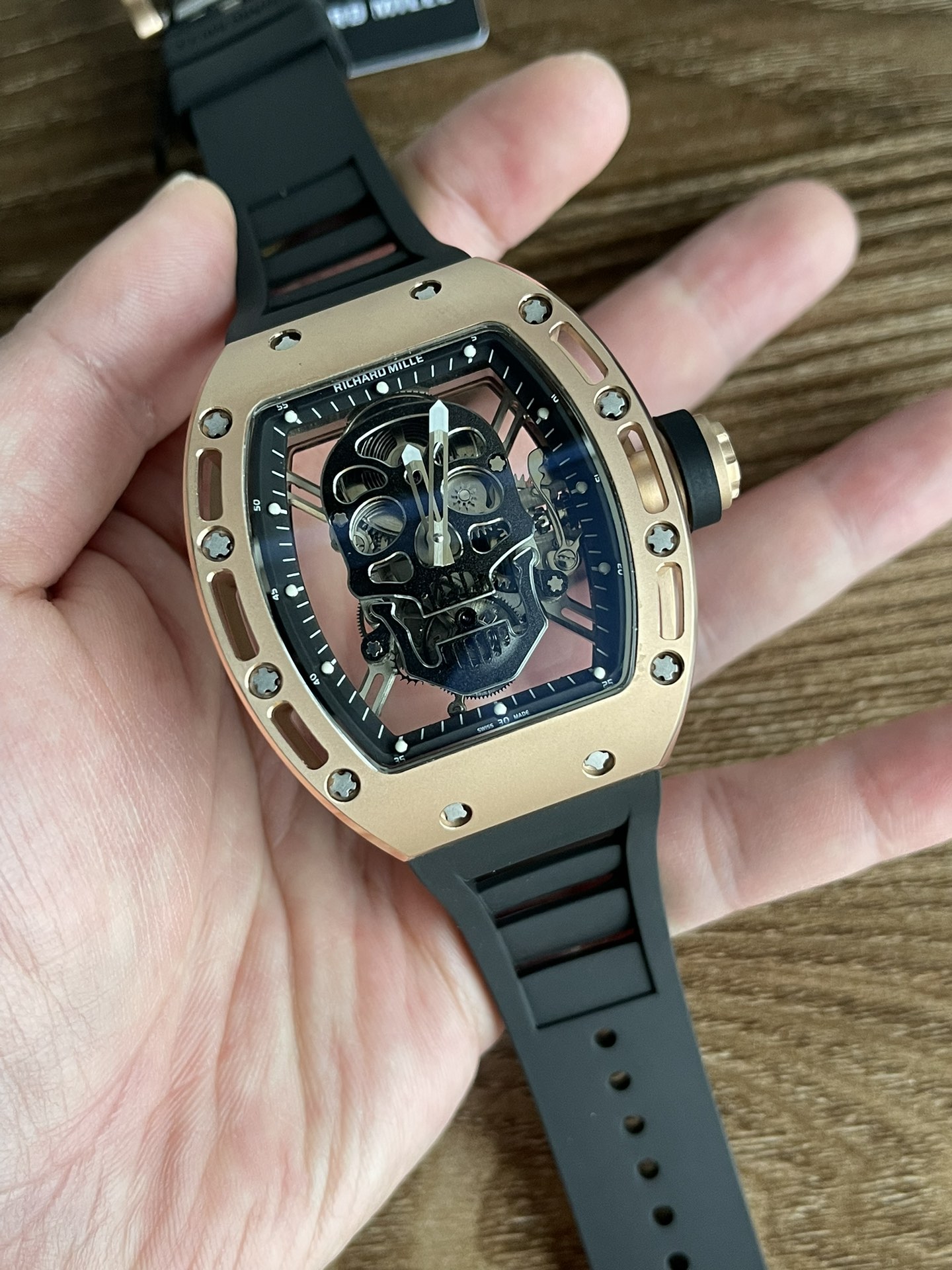 5 Colors Richard Mille Limited Edition RM52 Skull Titanium Tourbillon Openworked Dial - Image 16