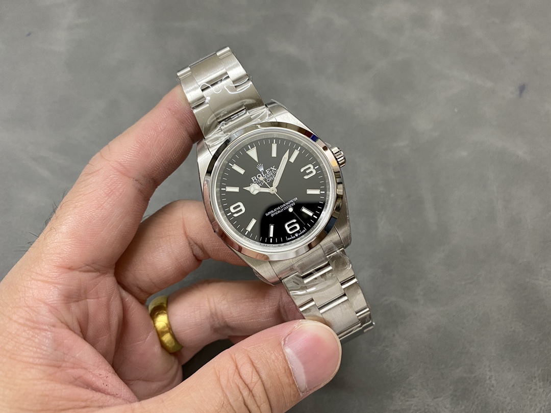 Rolex Oyster Perpetual 177200 Black Arabic Dial Domed Bezel 31mm Lady Replica Watch - Image 6