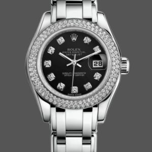 Rolex Masterpiece Pearlmaster 80339 Diamant Bezel 29MM Lady Replica Watch