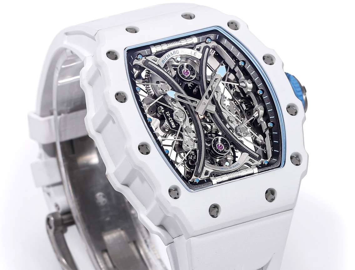 Richard Mille RM053-01 Pablo MacDonough Skeleton Dial White Rubber Strap - Image 6
