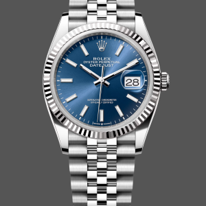 Rolex Datejust 126234 Blue Index Dial Fluted Bezel 36MM Unisex Replica Watch