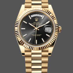 Rolex Day Date 40mm Yellow Gold President Black Dial m228238 0067