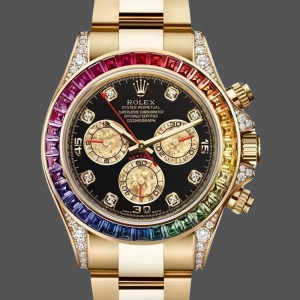 Rolex Daytona Chronograph Automatic Chronometer Diamond Black Dial 116598RBOW 0001