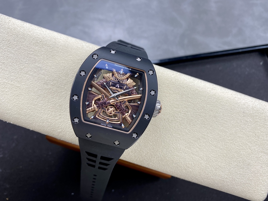 Richard Mille RM47 Edition Tourbillon Skeleton Black Ceramic Casing Watch - Image 8