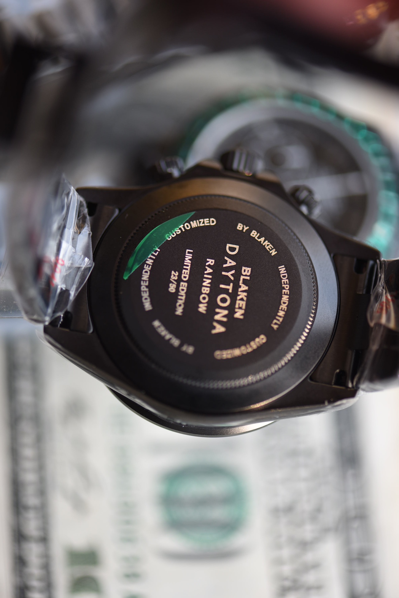 Rolex Rainbow Daytona 116520 DLC-PVD 40mm Black Men's watch - Image 10