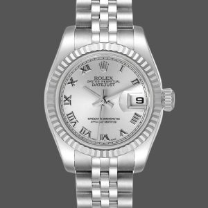 Rolex Datejust 179174 Silver Roman Dial Fluted Bezel 26MM Lady Replica Watch