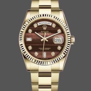 Rolex Day-Date 118238 Oyster Bracelet Diamond Bulls Eye Dial 36mm Unisex Replica Watch