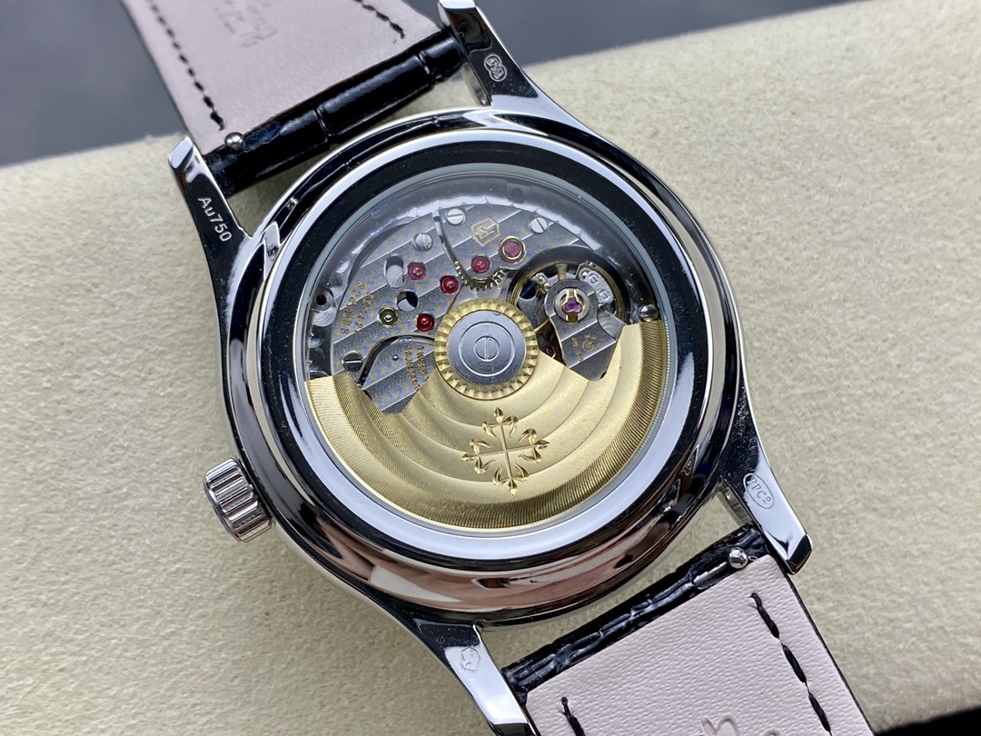Replica Patek Philippe Complications Annual Calendar White Gold 5205G 013 40mm Mens Watch - Image 9
