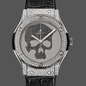 Hublot Classic Fusion Skull Titanium Full Pave 511.NX.9000.LR.1704.SKULL 45mm