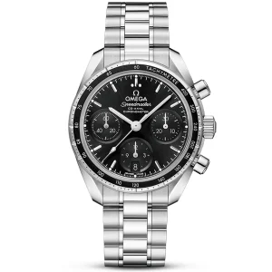 OMEGA Speedmaster 38mm Black Dial & Bezel Automatic Chronograph Watch
