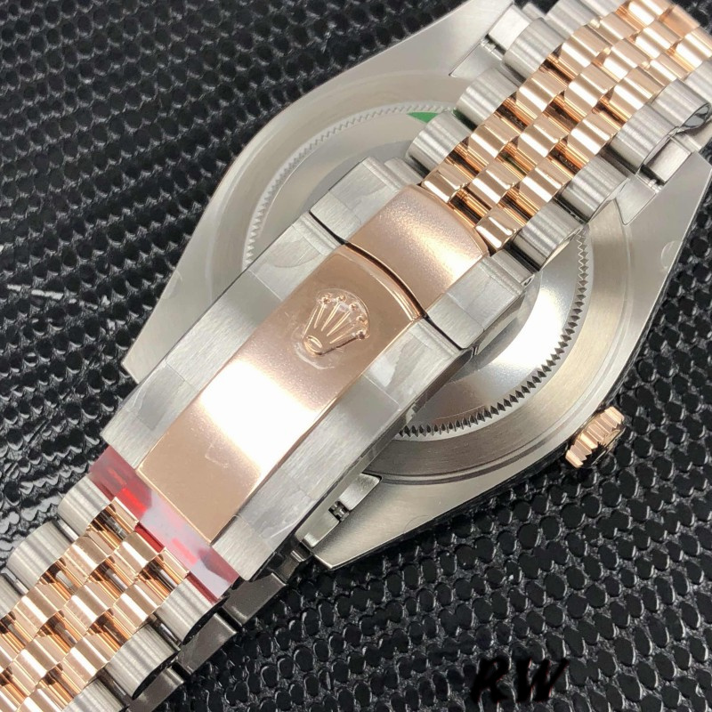 Rolex Datejust 126301 Rose Gold Chocolate Brown Diamonds Dial 41MM Mens Replica Watch - Image 5