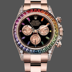 Rolex Cosmograph Daytona 40mm Black Sapphire Rainbow Dial 116595RBOW