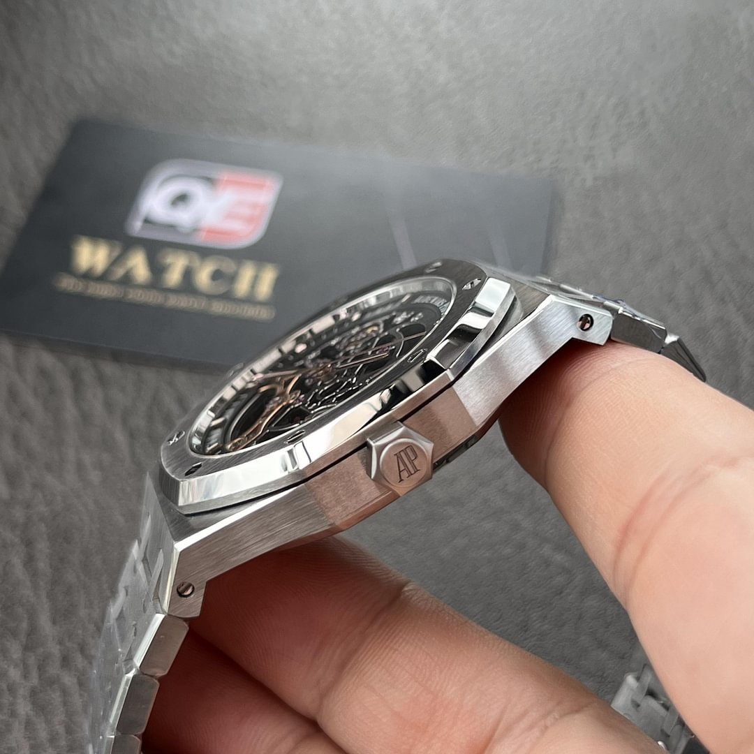 Audemars Piguet Royal Oak 15407ST.OO.1220ST.01 Grey Openworked Dial 41Mm Stainless Steel Super Clone - Image 3