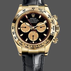 Rolex Cosmograph Daytona 116518 Black And Champagne Dial 40mm Mens Replica Watch