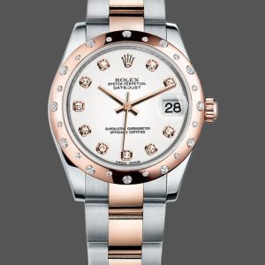 Rolex Datejust 178341 White Mother of Pearl Diamonds Dial 31MM Lady Replica Watch
