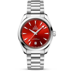 OMEGA Seamaster Aqua Terra Shades 38mm Terracotta Red Dial Watch