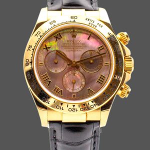 Rolex Daytona 116518 Black MOP Roman Dial 40mm Mens Replica Watch