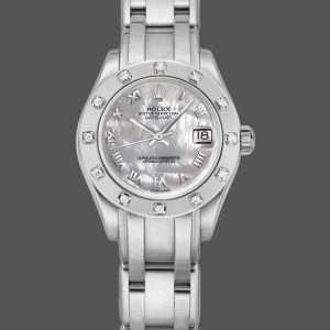 Rolex Pearlmaster 80319 MOP Roman Dial 29MM Lady Replica Watch