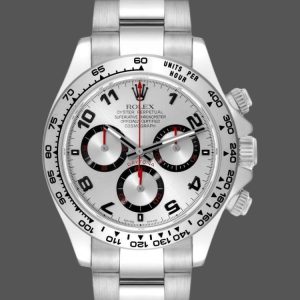 Rolex Cosmograph Daytona 116509 Silver Arabic Dial White Gold 40MM Mens Replica Watch