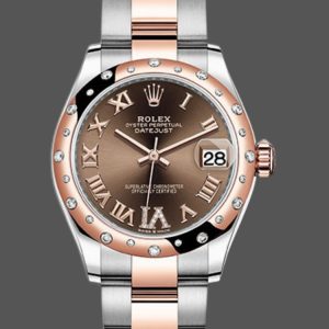 Rolex Datejust 178341 Chocolate Brown Roman Numeral Dial 31MM Lady Replica Watch