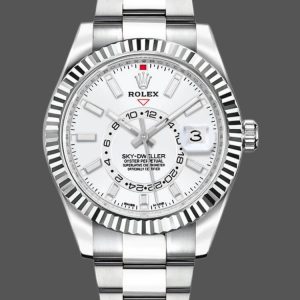 Rolex Sky-Dweller 326934 Stainless Steel White Dial 42MM Replica Watch