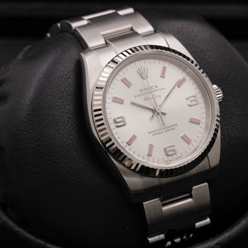 Rolex Oyster Perpetual Air-King 114234 Automatic Silver Dial 34mm Unisex replica watch - Image 3