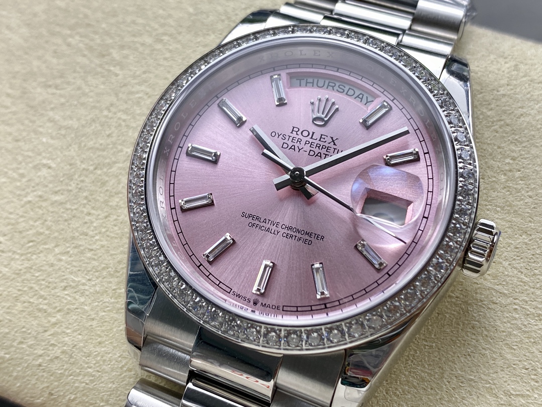 Rolex Day Date President 36mm White Gold President Bracelet 128349rbr 0053 - Image 5