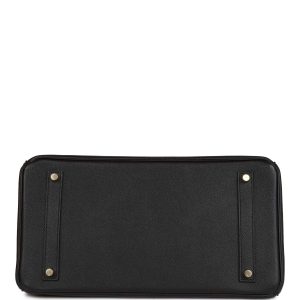 Hermes Birkin 35 Black Epsom Gold Hardware