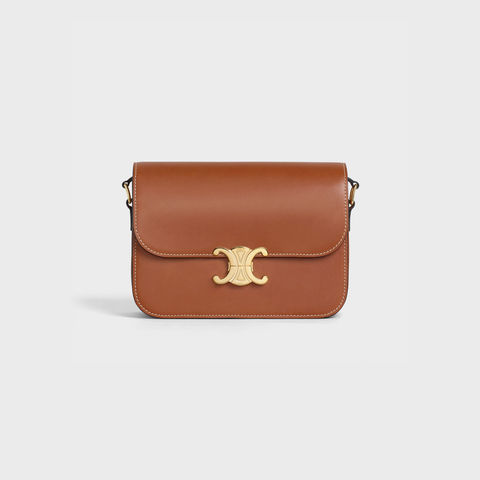 CLASSIQUE TRIOMPHE BAG IN NATURAL CALFSKIN TAN - Image 2
