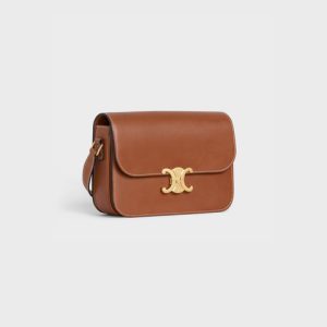 CLASSIQUE TRIOMPHE BAG IN NATURAL CALFSKIN TAN