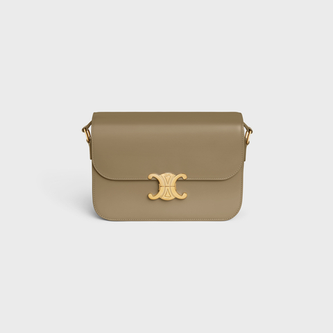 CLASSIQUE TRIOMPHE BAG IN SHINY CALFSKIN BROWN SEPIA - Image 4