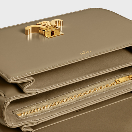 CLASSIQUE TRIOMPHE BAG IN SHINY CALFSKIN BROWN SEPIA - Image 3