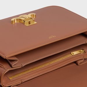 CLASSIQUE TRIOMPHE BAG IN SHINY CALFSKIN BRONZE