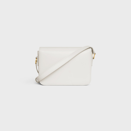 TEEN TRIOMPHE BAG IN SHINY CALFSKIN WHITE - Image 2
