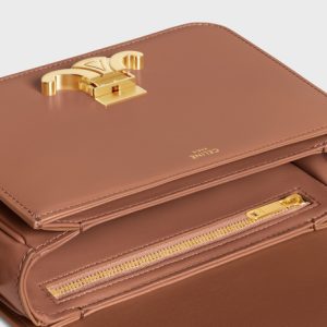 TEEN TRIOMPHE BAG IN SHINY CALFSKIN BRONZE