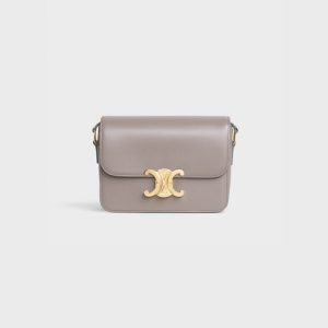 TEEN TRIOMPHE BAG IN SHINY CALFSKIN PEBBLE