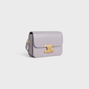 TEEN TRIOMPHE BAG IN SHINY CALFSKIN LIGHT LILAC