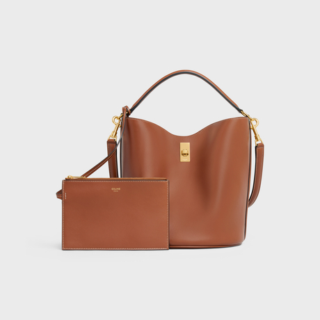 BUCKET 16 BAG IN SMOOTH CALFSKIN TAN - Image 2