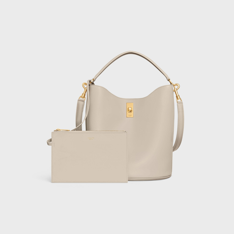 BUCKET 16 BAG IN SMOOTH CALFSKIN LIGHT STONE - Image 4