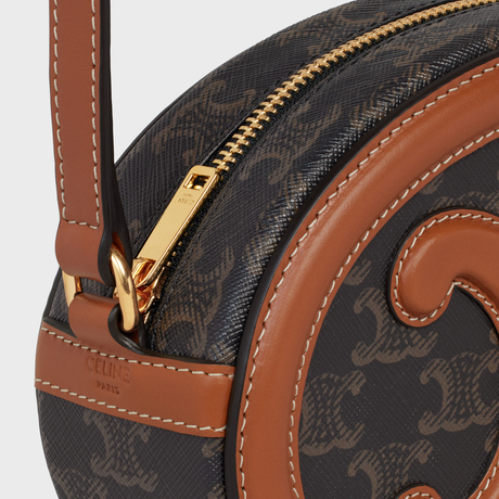 OVAL BAG CUIR TRIOMPHE IN TRIOMPHE CANVAS AND CALFSKIN TAN - Image 2