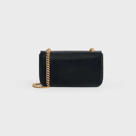 CHAIN SHOULDER BAG CUIR TRIOMPHE IN SHINY CALFSKIN BLACK - Image 4