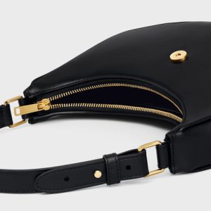 MEDIUM AVA TRIOMPHE BAG IN SMOOTH CALFSKIN BLACK