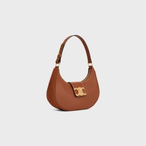 MEDIUM AVA TRIOMPHE BAG IN SMOOTH CALFSKIN TAN